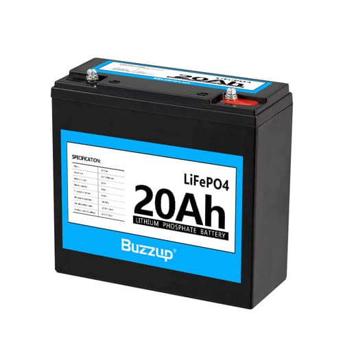 buzzup lifepo4 battery 12v 20ah lithium