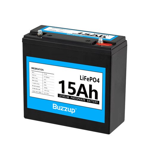 Buzzup 12V 15Ah LiFePO4 Battery