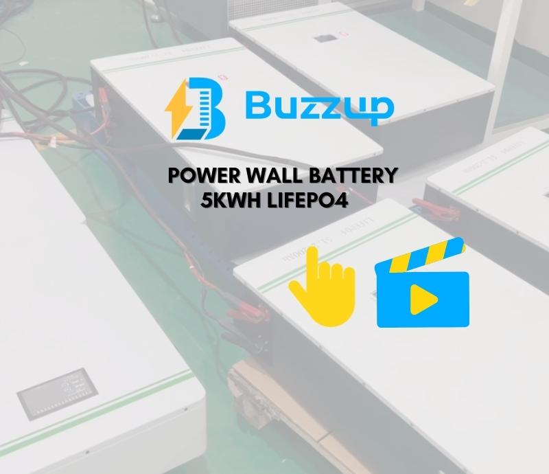 25.6V 200Ah Powerwall Lithium battery project by Buzzup Factory